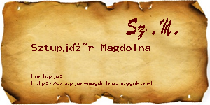 Sztupjár Magdolna névjegykártya